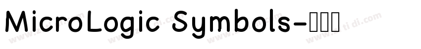 MicroLogic Symbols字体转换